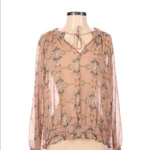 Zara Basic collection xsmall oversized boho blouse